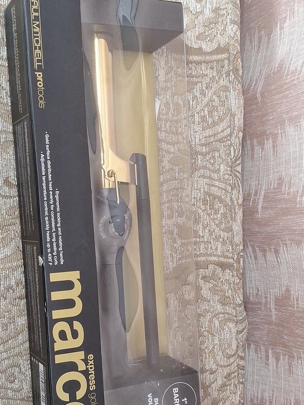 Paul Mitchell ProTools Marcel Express Gold Curling Iron - Gold/Black 1" Barrel